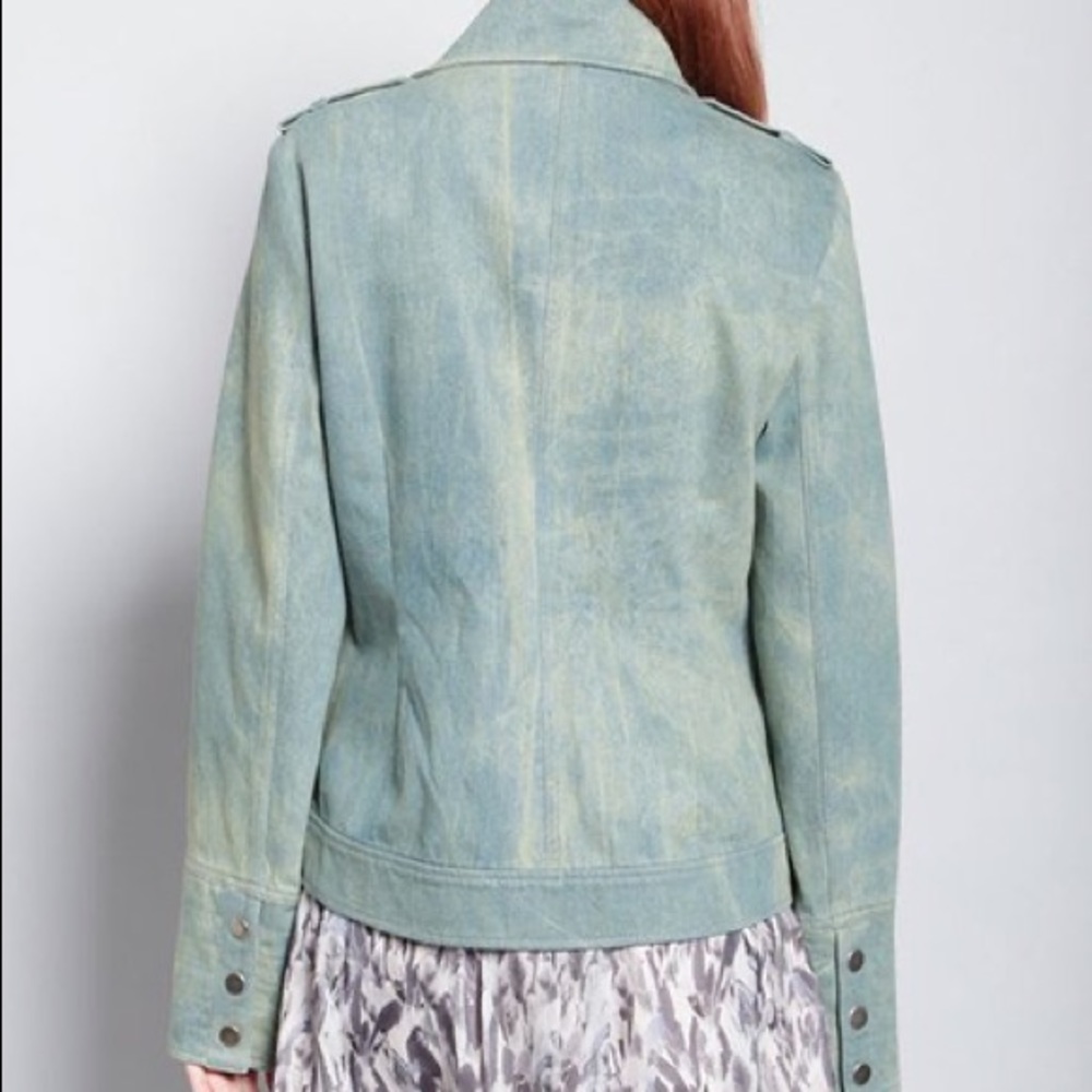 Vintage Denim Moto Jacket - Picture 3 of 9